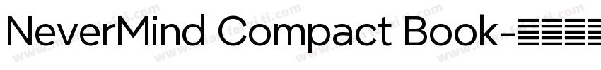 NeverMind Compact Book字体转换